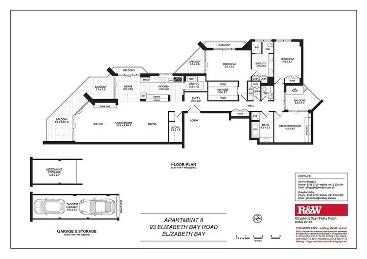 Floorplan of Homely apartment listing, 8/93 Elizabeth Bay Road, Elizabeth Bay NSW 2011