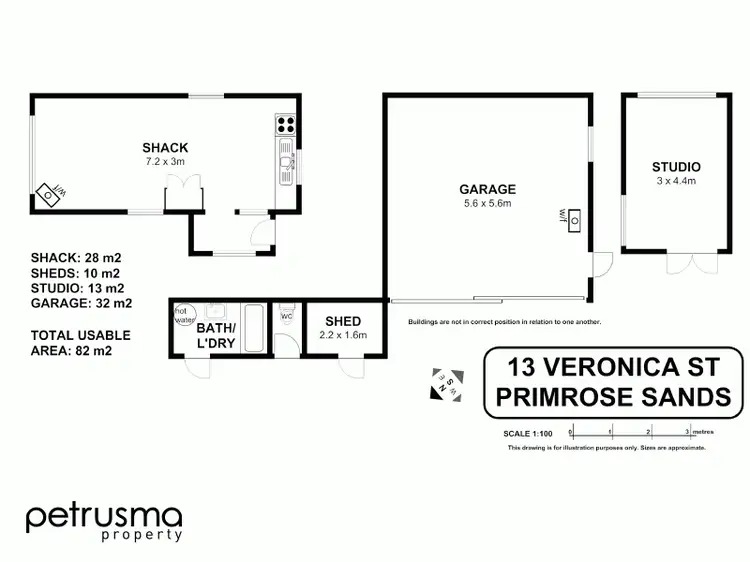 Floorplan of Homely house listing, 13 Veronica Street, Primrose Sands TAS 7173