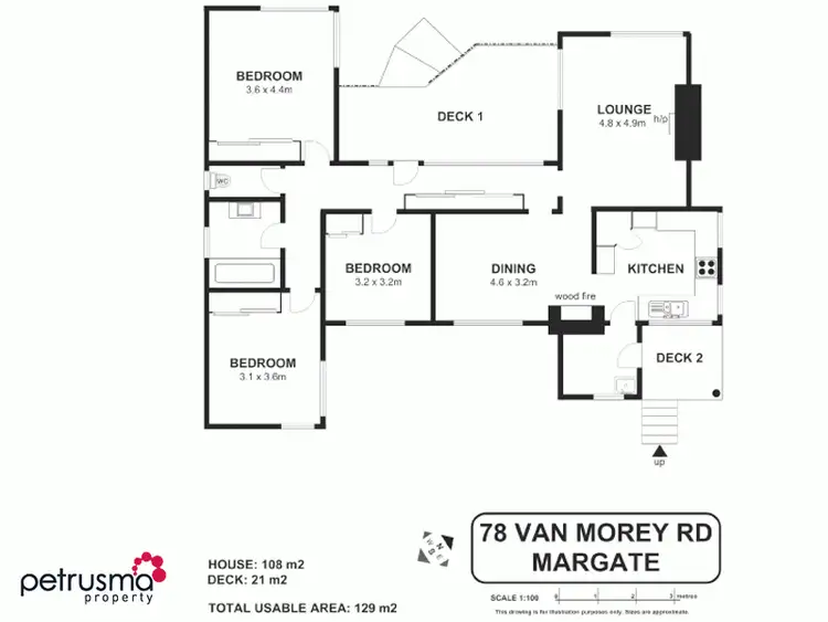 Floorplan of Homely house listing, 78 Van Morey Road, Margate TAS 7054
