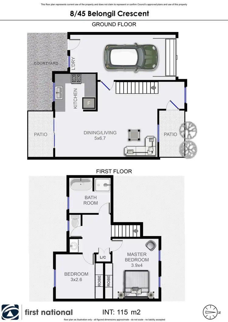 Floorplan of Homely unit listing, 8/45 Belongil Crescent, Byron Bay NSW 2481