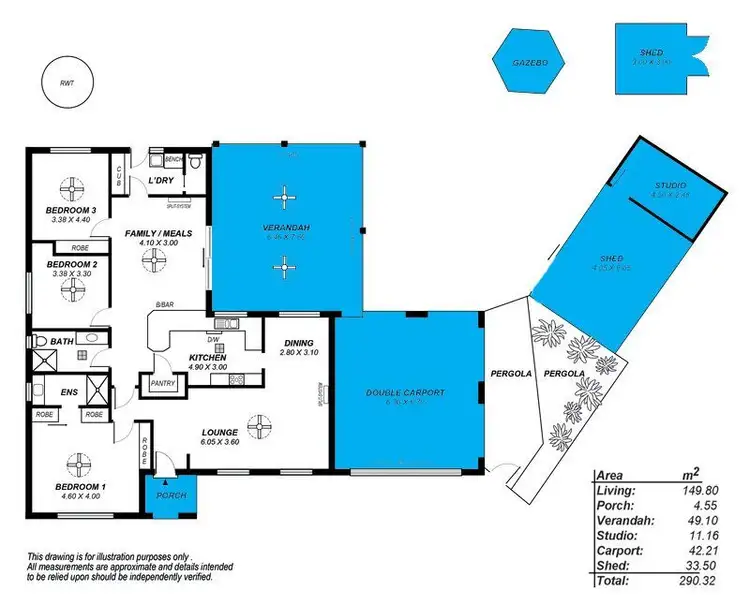 Floorplan of Homely house listing, 8 Watts Court, Reynella East SA 5161