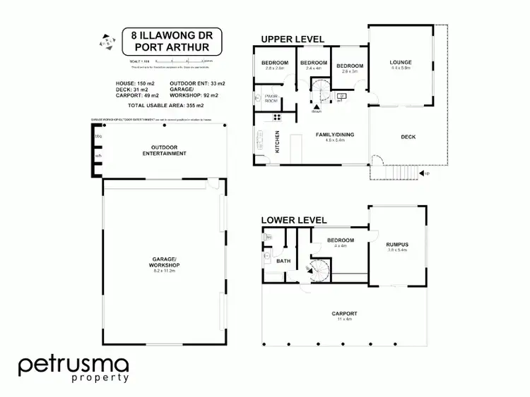 Floorplan of Homely house listing, 8 Illawong Drive, Port Arthur TAS 7182