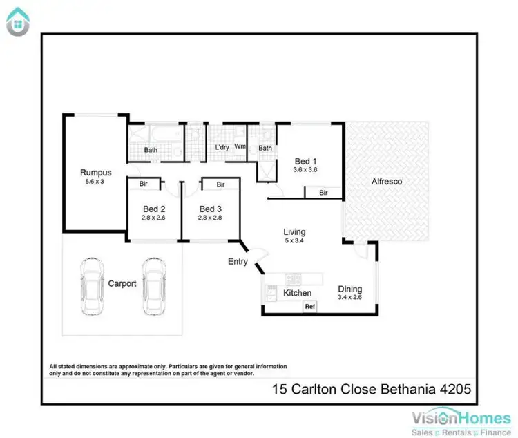 Floorplan of Homely house listing, 15 Carlton Close, Bethania QLD 4205