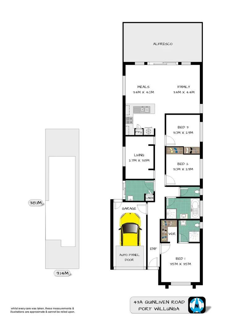 Floorplan of Homely house listing, 43A Quinliven Road, Port Willunga SA 5173