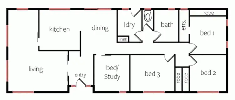 Floorplan of Homely house listing, 25 Tucker Street, Horsham VIC 3400