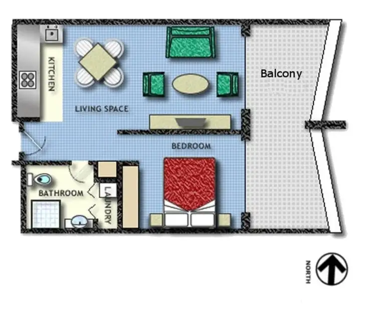 Floorplan of Homely unit listing, 1504/41-45 Waitara Avenue, Waitara NSW 2077