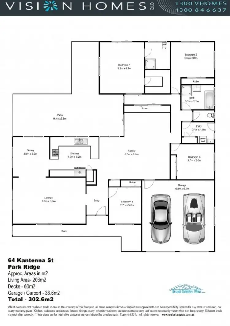 Floorplan of Homely house listing, 64 Kantenna Street, Park Ridge QLD 4125