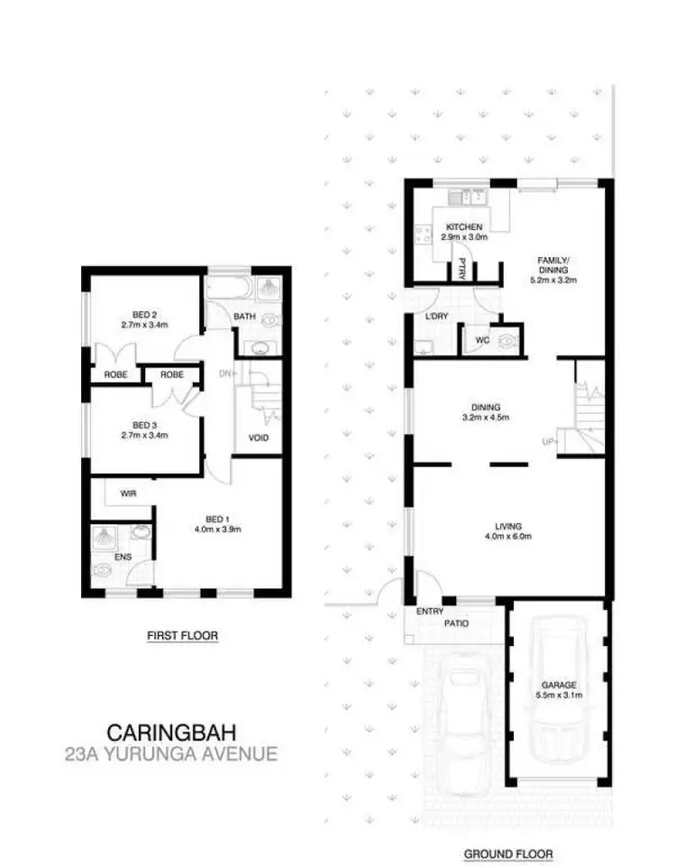 Floorplan of Homely townhouse listing, 23A Yuruga Avenue, Caringbah South NSW 2229