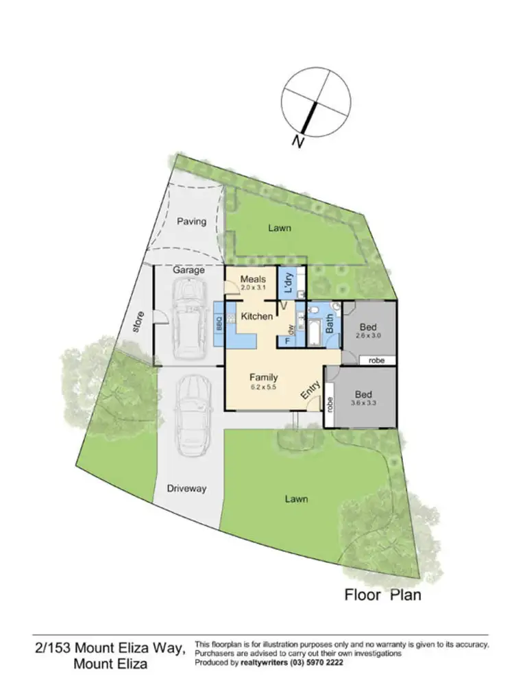 Floorplan of Homely unit listing, 2/153 Mt Eliza Way, Mount Eliza VIC 3930