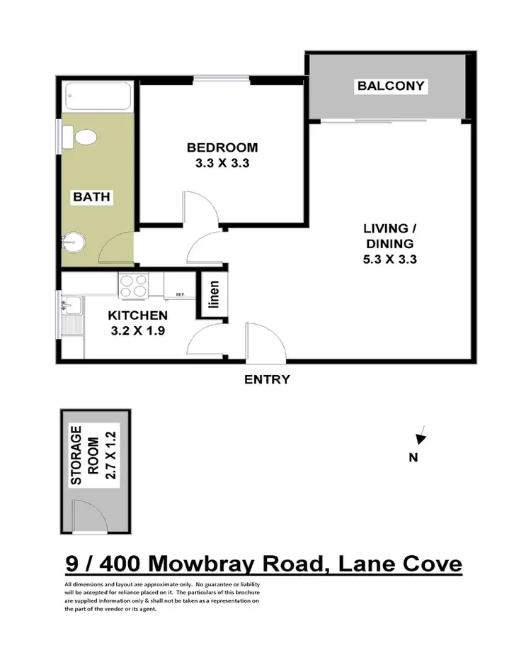 Floorplan of Homely apartment listing, 9/400 Mowbray Road, Lane Cove NSW 2066