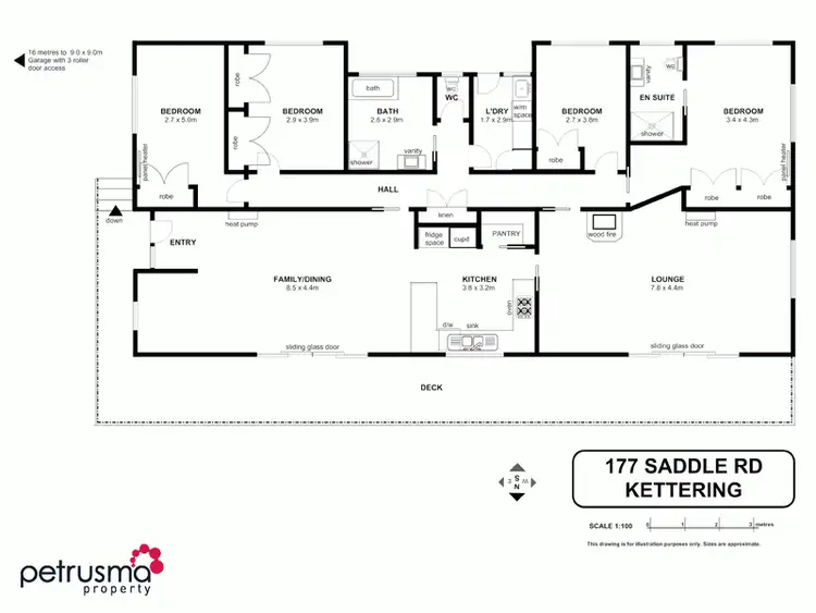 Floorplan of Homely house listing, 177 Saddle Road, Kettering TAS 7155