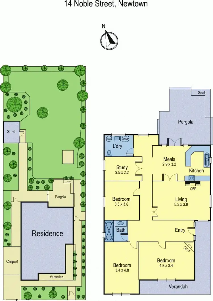 Floorplan of Homely house listing, 14 Noble Street, Newtown VIC 3220