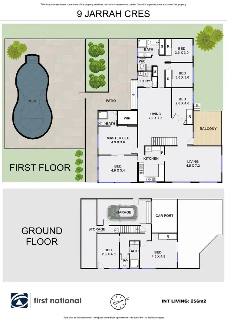 Floorplan of Homely house listing, 9 Jarrah Crescent, Ocean Shores NSW 2483