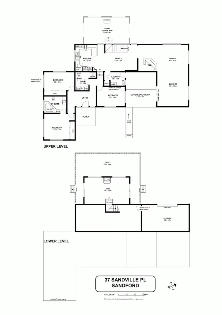 Floorplan of Homely house listing, 37 Sandville Place, Sandford TAS 7020