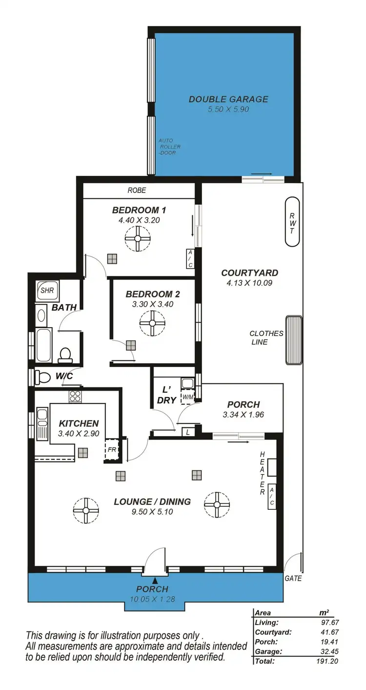 Floorplan of Homely villa listing, 1/6 Albany Street, Grange SA 5022