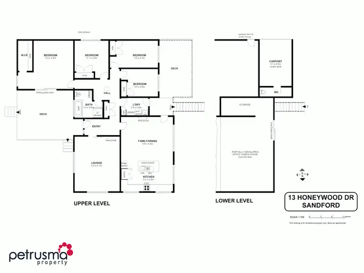 Floorplan of Homely house listing, 13 Honeywood Drive, Sandford TAS 7020