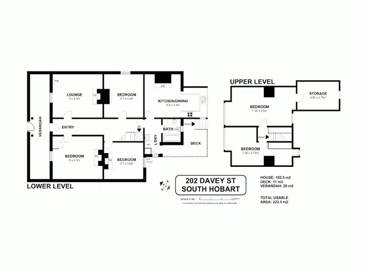 Floorplan of Homely house listing, 202 Davey Street, South Hobart TAS 7004