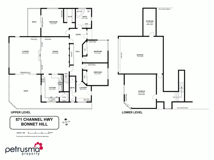 Floorplan of Homely house listing, 571 Channel Highway, Bonnet Hill TAS 7053