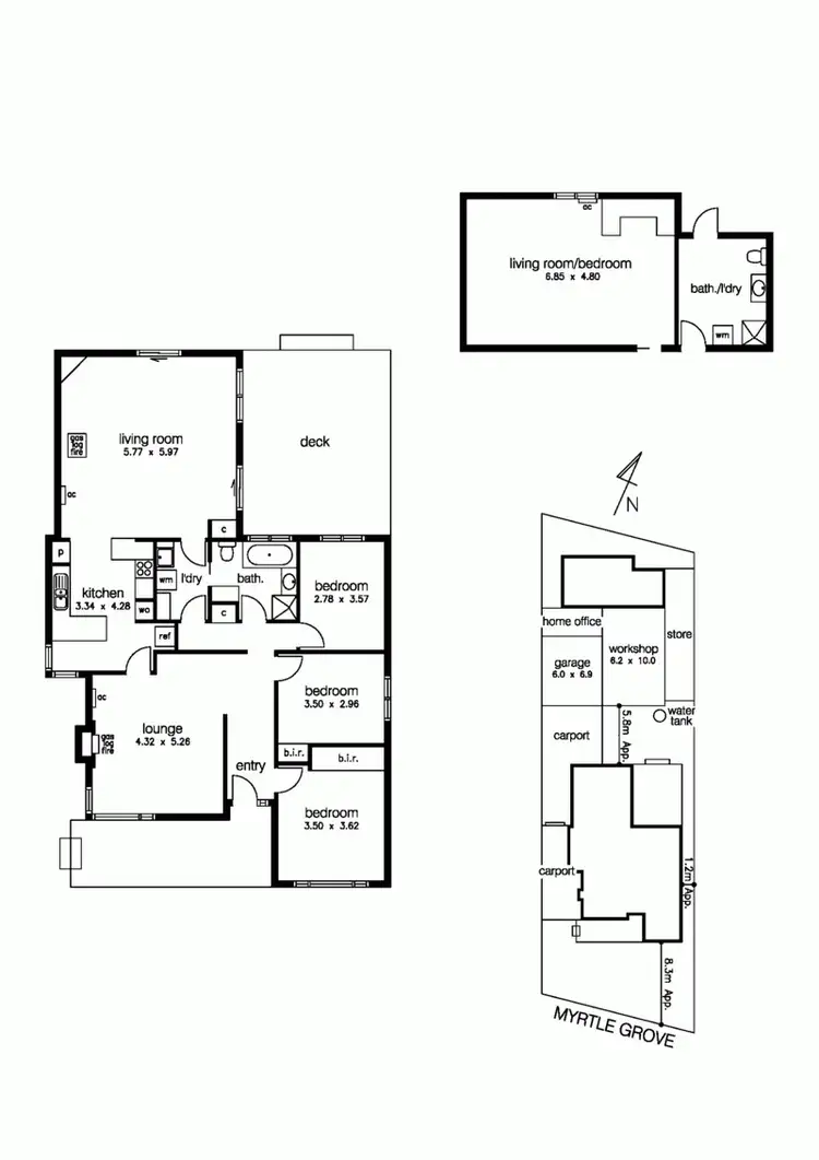 Floorplan of Homely house listing, 25 Myrtle Grove, Altona VIC 3018