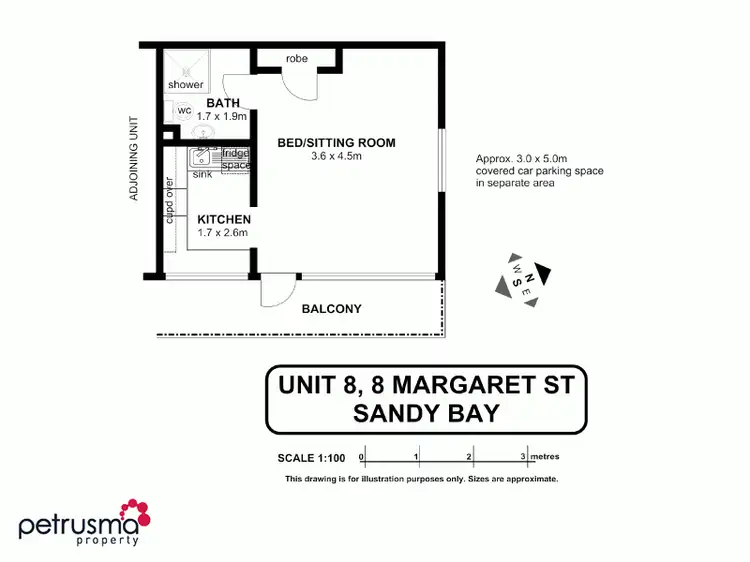 Floorplan of Homely apartment listing, 8/8 Margaret Street, Sandy Bay TAS 7005