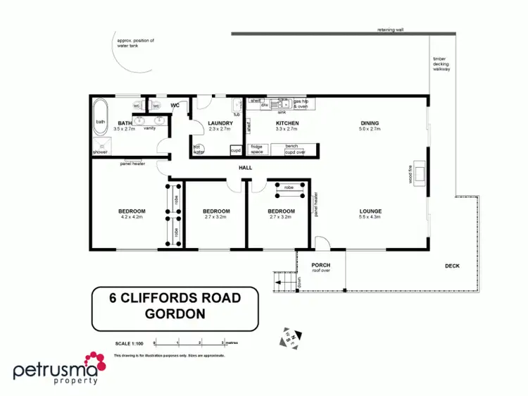 Floorplan of Homely house listing, 6 Cliffords Road, Gordon TAS 7150