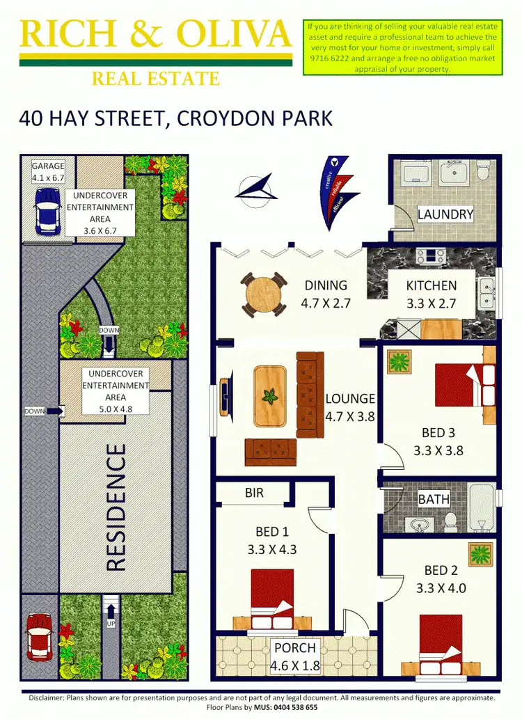 Floorplan of Homely house listing, 40 Hay Street, Croydon Park NSW 2133