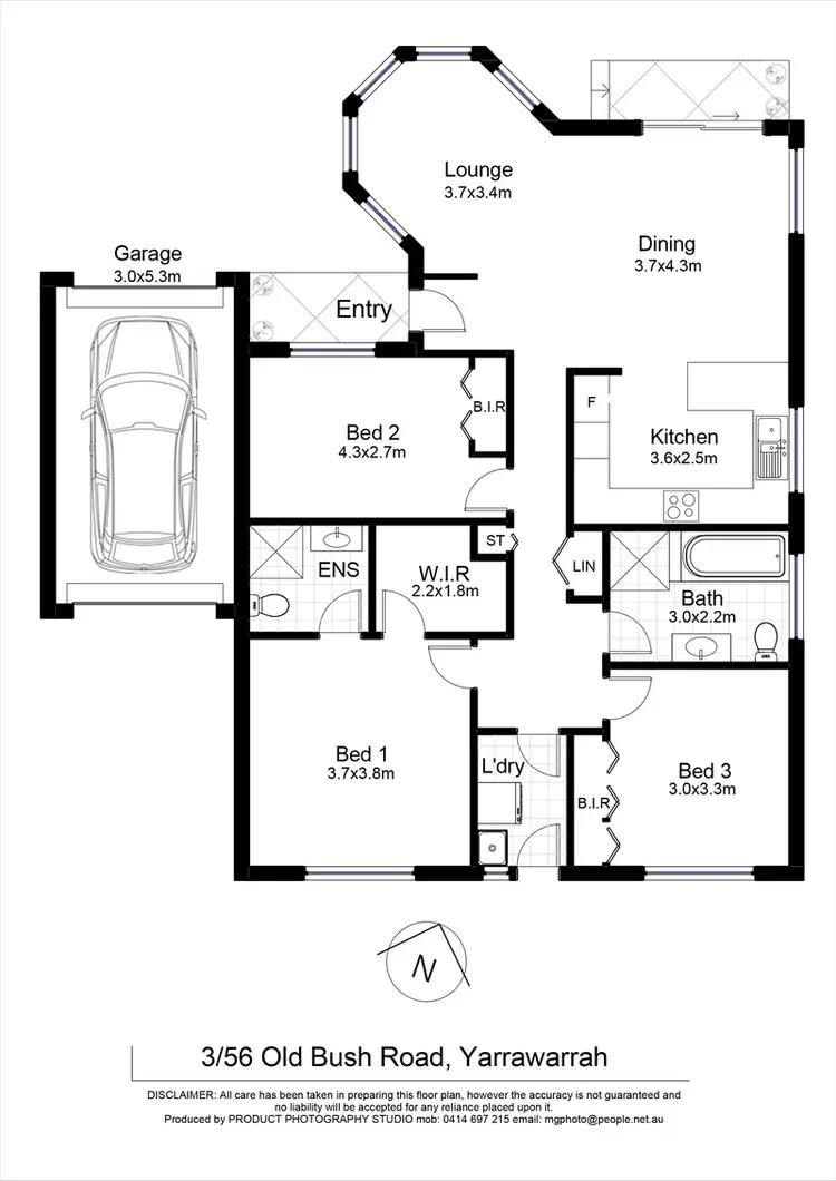 Floorplan of Homely villa listing, 3/56 Old Bush Road, Yarrawarrah NSW 2233