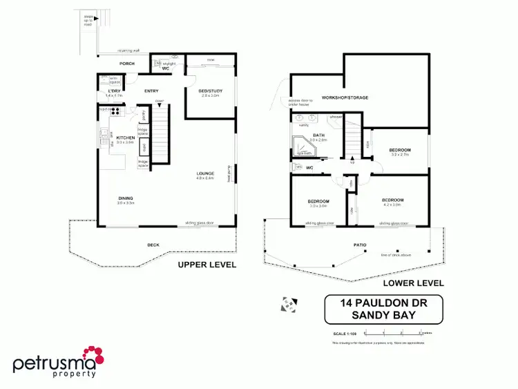 Floorplan of Homely house listing, 14 Pauldon Drive, Sandy Bay TAS 7005