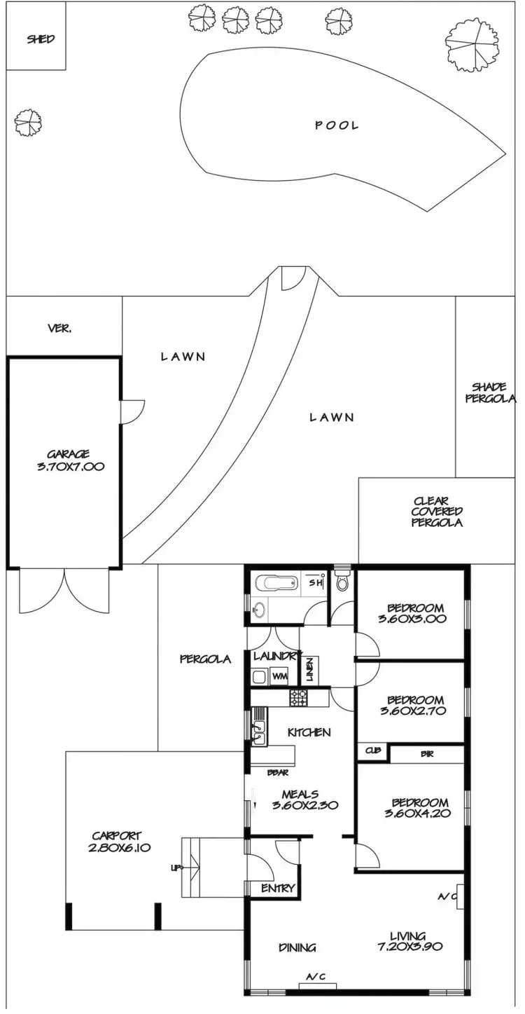 Floorplan of Homely house listing, 4 Ivy Way, Para Hills West SA 5096