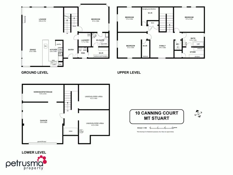 Floorplan of Homely house listing, 10 Canning Court, Mount Stuart TAS 7000