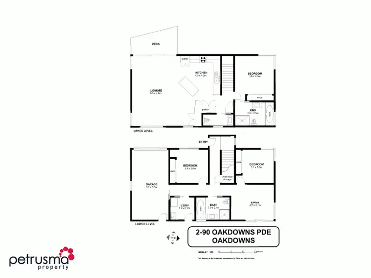 Floorplan of Homely house listing, 2/90 Oakdowns Parade, Oakdowns TAS 7019