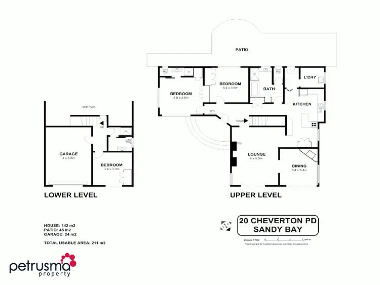 Floorplan of Homely house listing, 20 Cheverton Parade, Sandy Bay TAS 7005