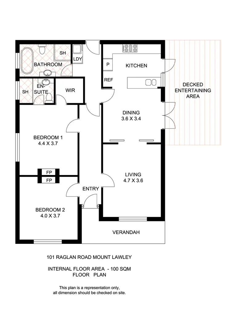Floorplan of Homely house listing, 101 Raglan Road, Mount Lawley WA 6050