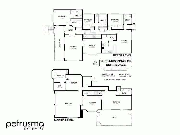 Floorplan of Homely house listing, 14 Chardonnay Drive, Berriedale TAS 7011
