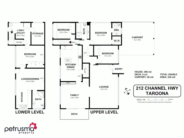 Floorplan of Homely house listing, 212 Channel Highway, Taroona TAS 7053