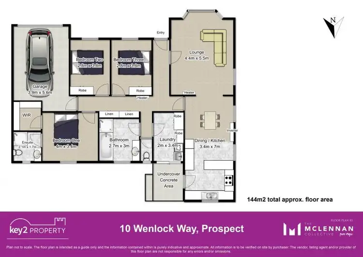Floorplan of Homely house listing, 10 Wenlock Way, Prospect Vale TAS 7250
