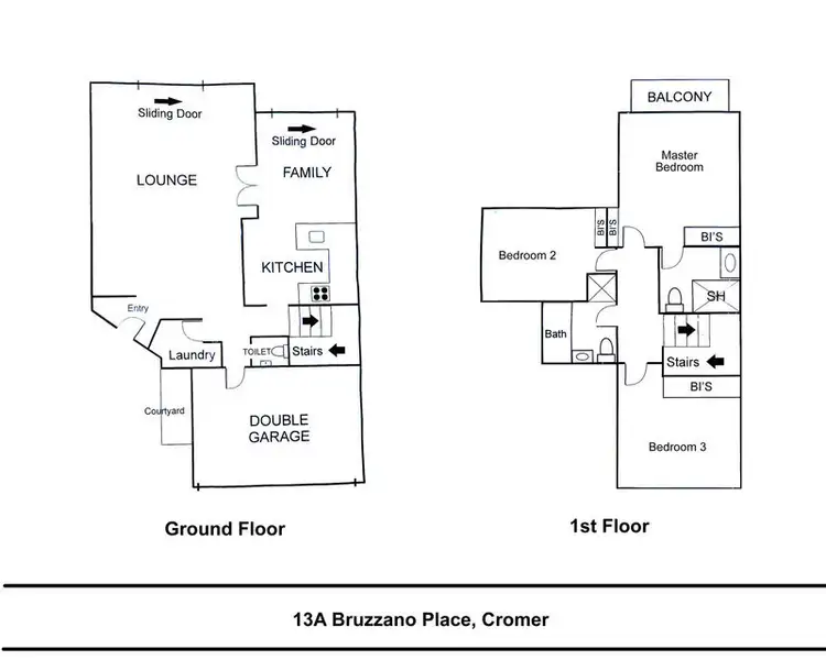 Floorplan of Homely townhouse listing, 13A Bruzzano Place, Cromer NSW 2099