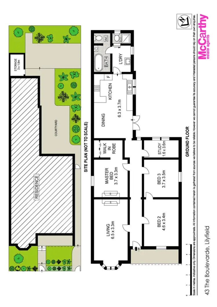 Floorplan of Homely house listing, 43 The Boulevarde, Lilyfield NSW 2040