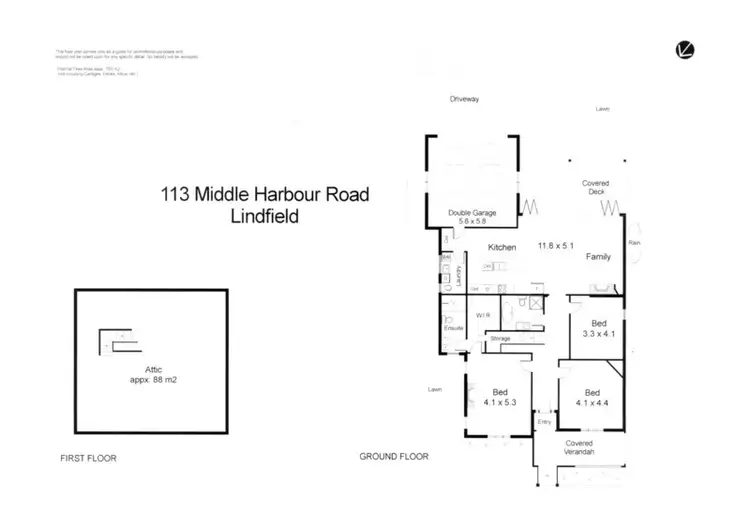 Floorplan of Homely house listing, 113 Middle Harbour Road, Lindfield NSW 2070