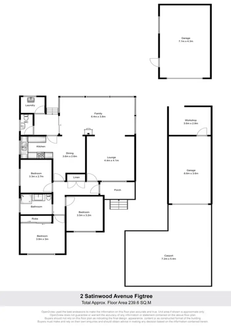 Floorplan of Homely house listing, 2 Satinwood Avenue, Figtree NSW 2525