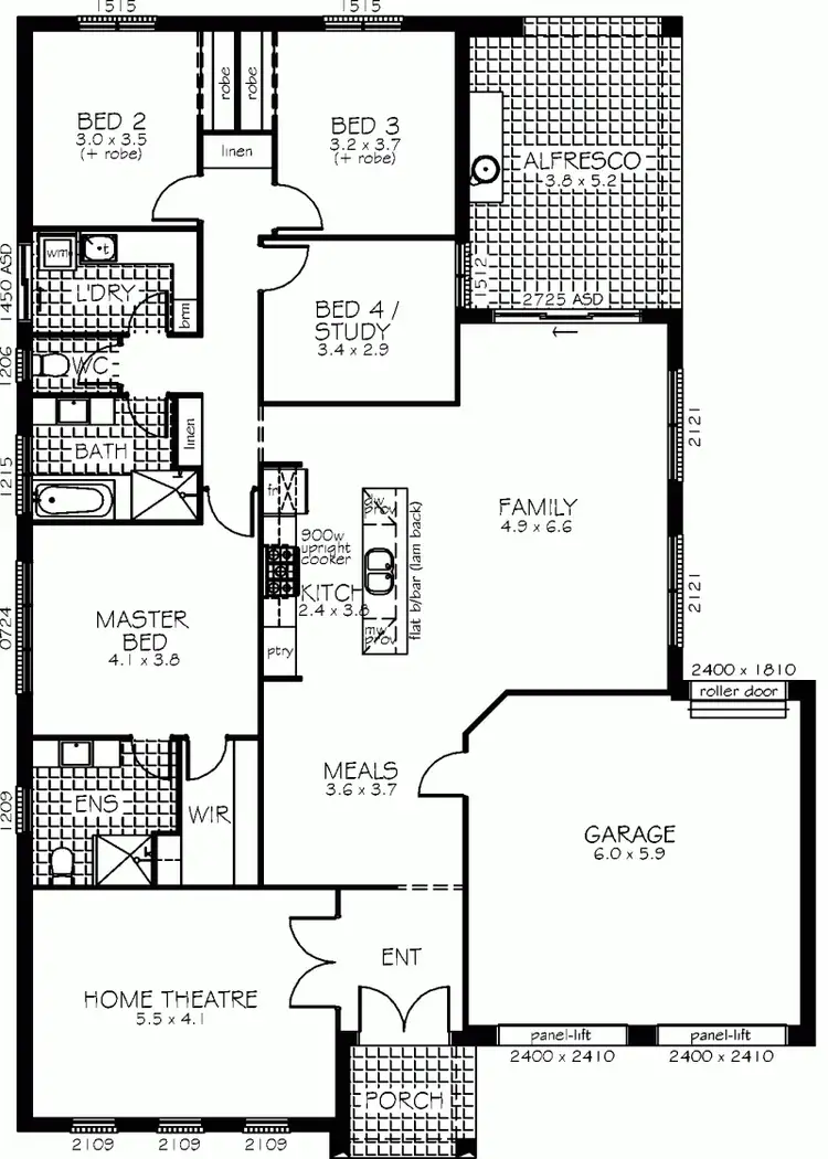Floorplan of Homely house listing, Lot 206 Captain Robertson Avenue, Golden Grove SA 5125