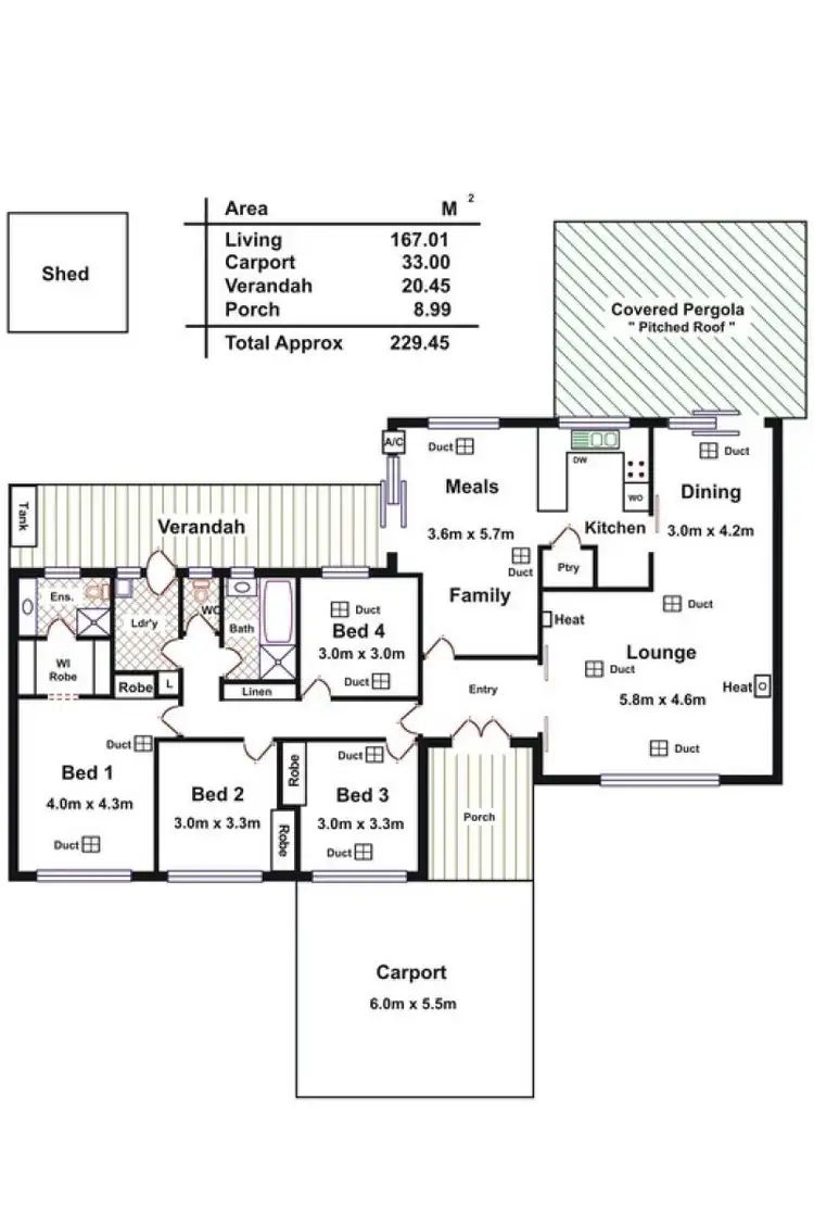 Floorplan of Homely house listing, 30 Portmarnock Street, Fairview Park SA 5126