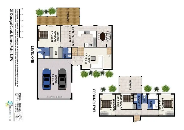Floorplan of Homely house listing, 21 Donegal Court, Banora Point NSW 2486