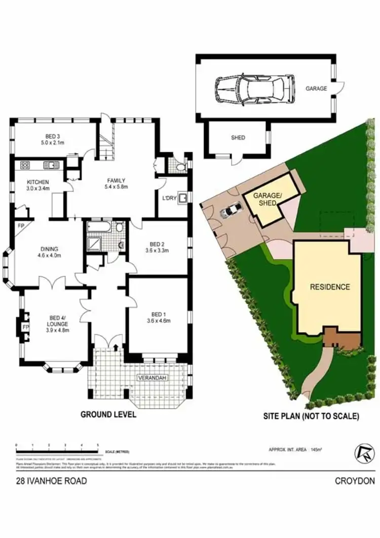 Floorplan of Homely house listing, 28 Ivanhoe Road, Croydon NSW 2132