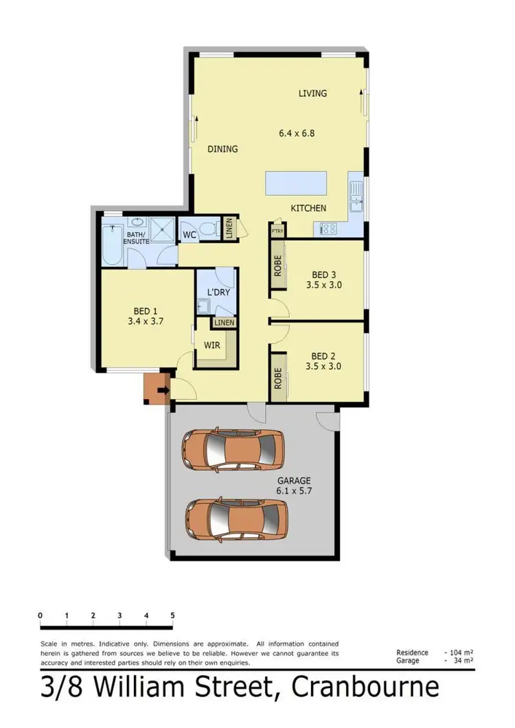 Floorplan of Homely unit listing, 3/8 WILLIAM STREET, Cranbourne VIC 3977