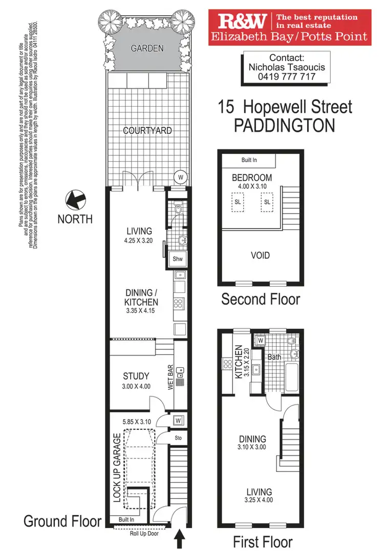 Floorplan of Homely terrace listing, 15 Hopewell Street, Paddington NSW 2021