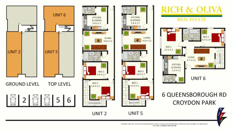 Floorplan of Homely block of units listing, 6 Queensborough Road, Croydon Park NSW 2133