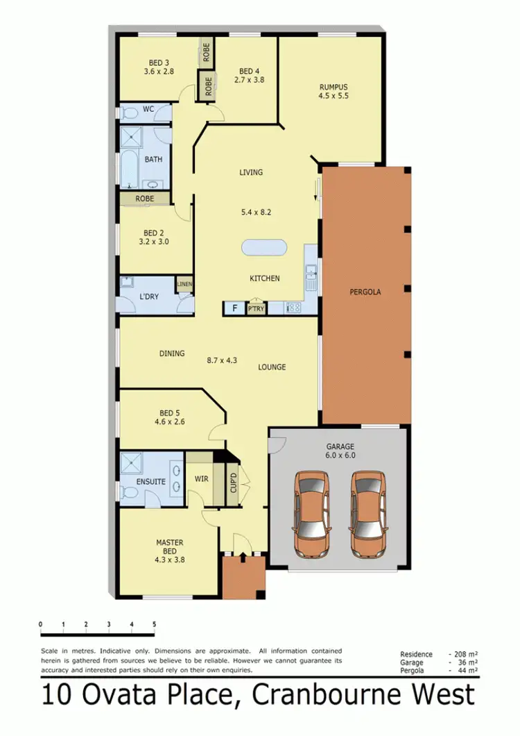 Floorplan of Homely house listing, 10 OVATA PLACE, Cranbourne West VIC 3977