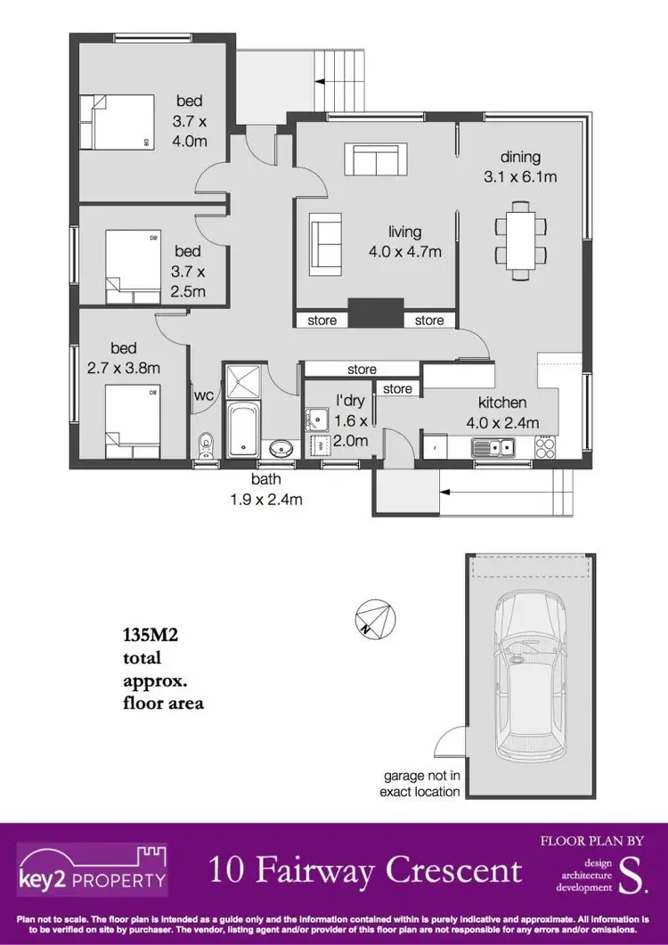 Floorplan of Homely house listing, 10 Fairway Crescent, Riverside TAS 7250