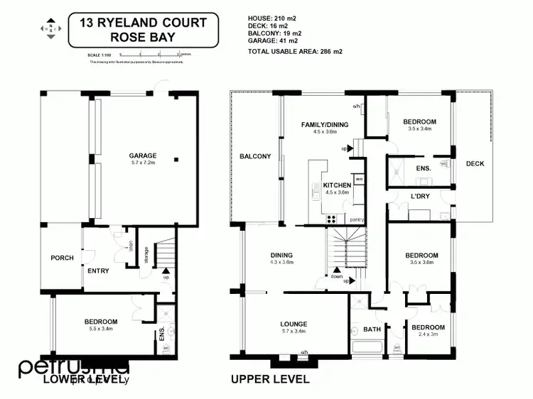 Floorplan of Homely house listing, 13 Ryeland Court, Rose Bay TAS 7015